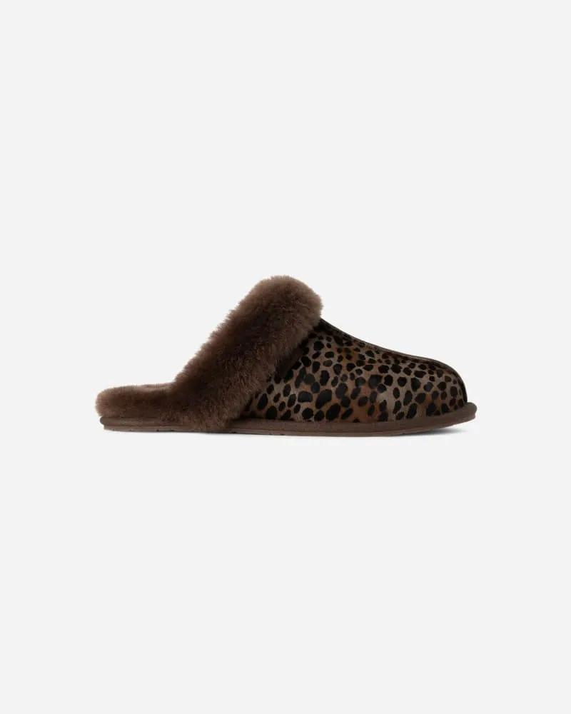 UGG Scuffette Caspian für Damen in Brown, Größe Schaffell/Cow Hair Burnt