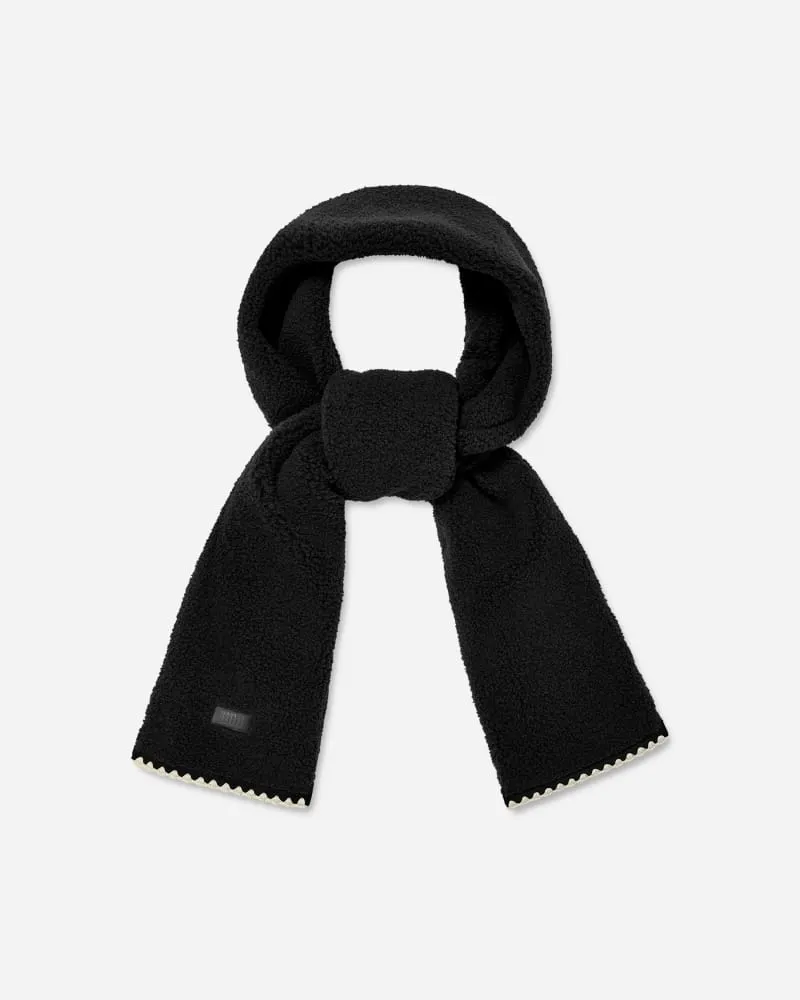 UGG Schal aus ®fluff mit Muschelrand für Damen in Black, Größe Fleece Black