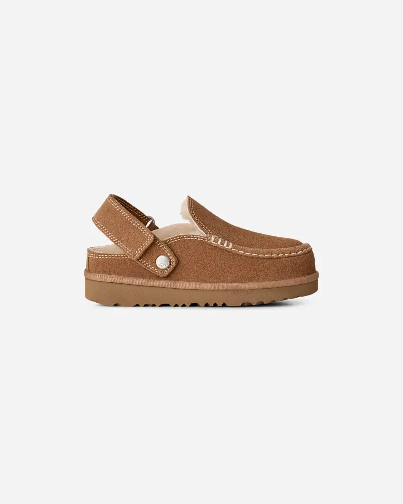 UGG Goldenstar Evelina Clog für Kinder in Brown, Größe Chestnut