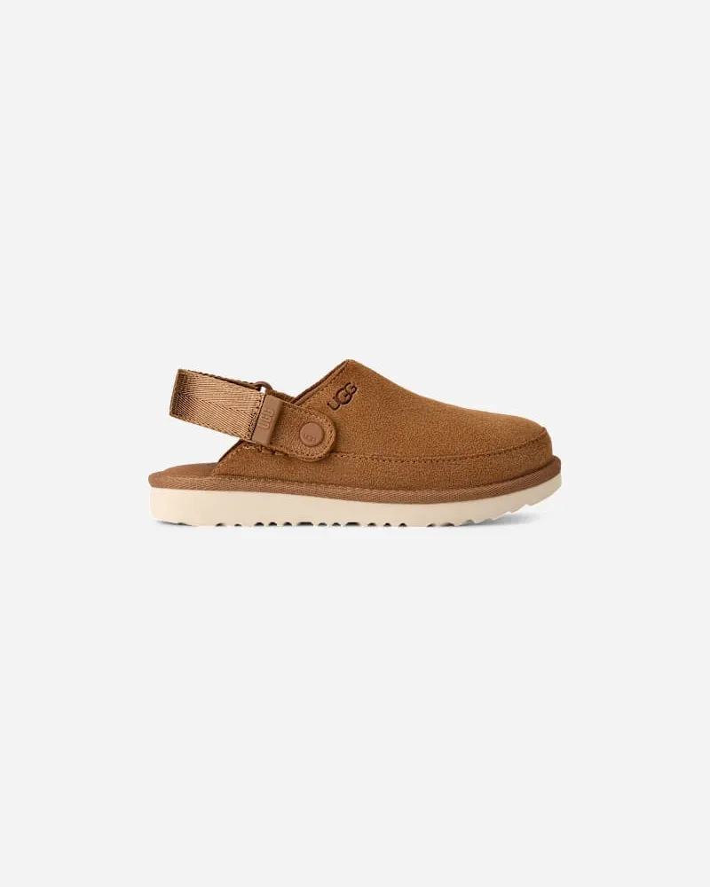 UGG Goldenstar Clog für Kinder | UGG® EU in Brown, Größe Wildleder Chestnut