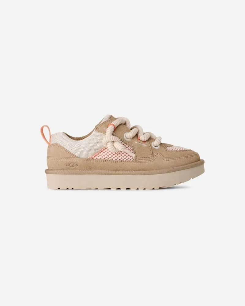 UGG Lo Lowmel Mesh Sneaker für Damen in Sand Castle Multi, Größe Wildleder Sand