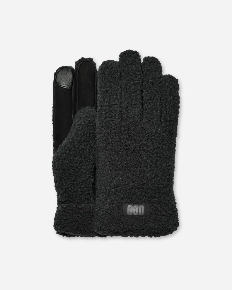 UGG Handschuhe aus ®fluff für Herren in Black, Größe Fleece Black