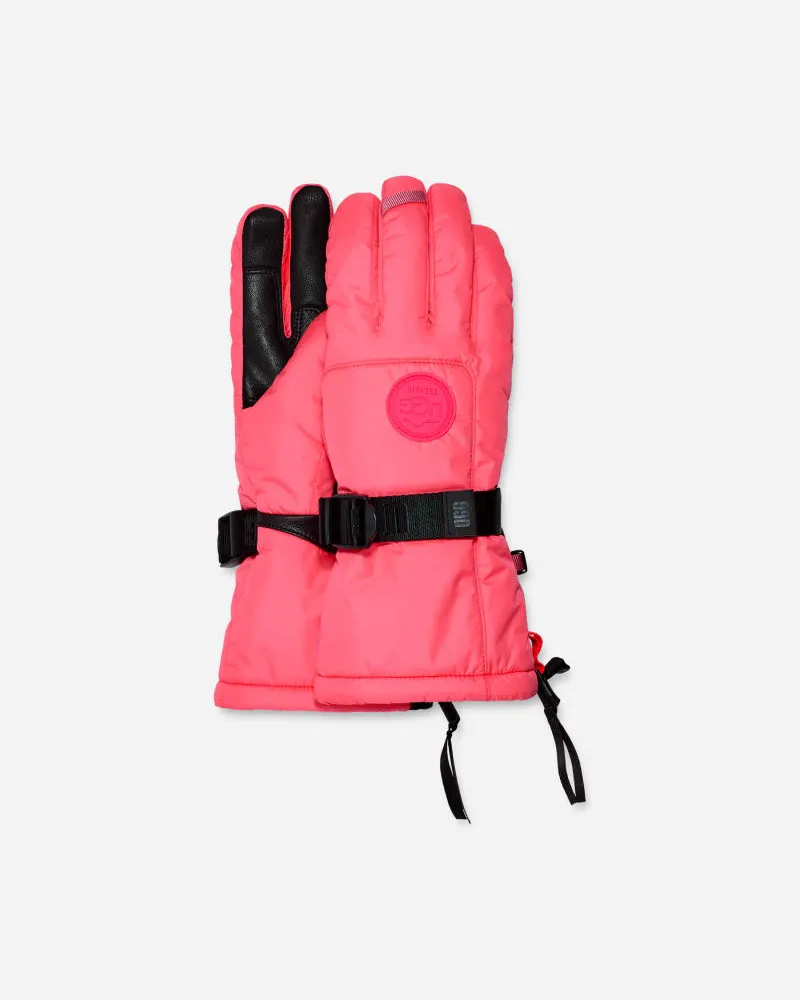 UGG Shasta Gauntlet Handschuhe für Damen in Pink Glow, Größe Recycled Materials/Water-Resistant Pink