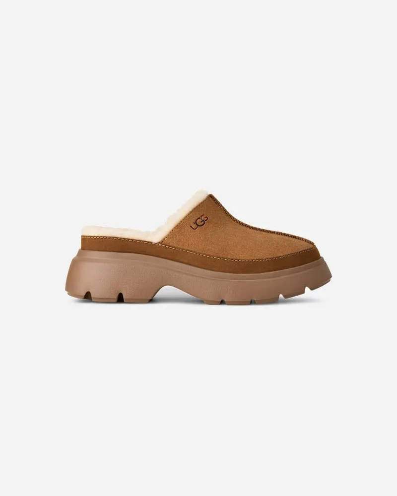 UGG Calimuze Clog für Damen in Brown, Größe Wildleder Chestnut