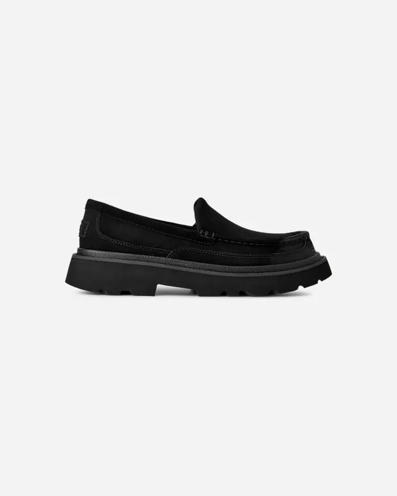 UGG Ascot Lug für Herren in Black, Größe Veloursleder Black