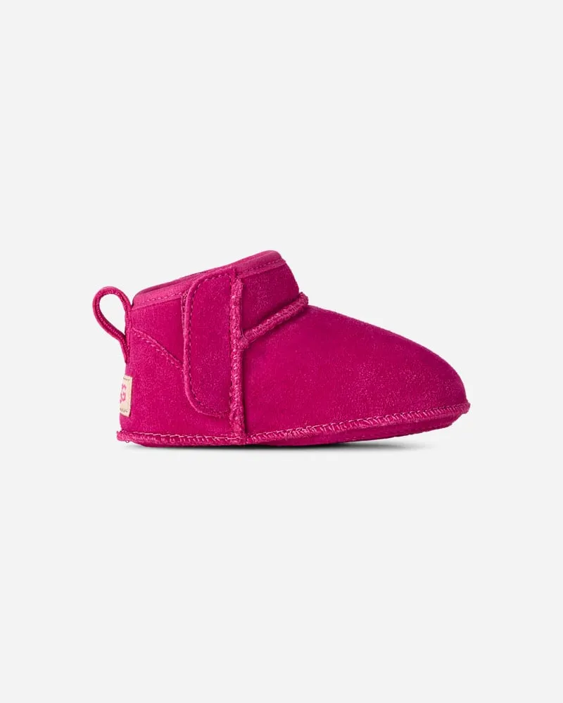 UGG Classic Ultra Mini Bootie für Kinder in Dark Peony, Größe Veloursleder Dark