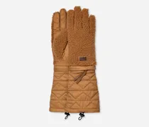 Modulare Handschuhe aus ®fluff für Damen in Brown, Größe Fleece