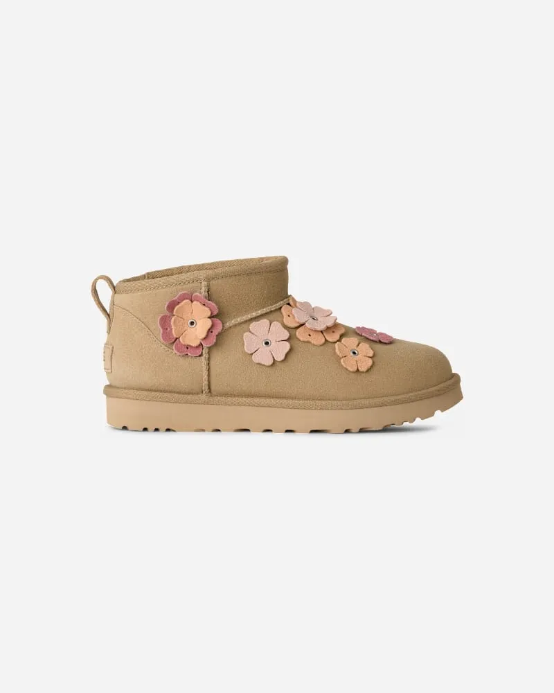 UGG Classic Ultra Mini Fleur für Damen in Brown, Größe Mustard