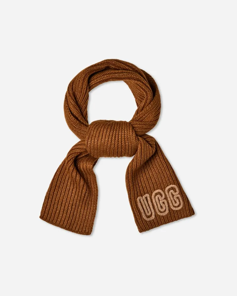 UGG Schal mit Rippenmuster aus grobem Strick für Damen in Deco, Größe Acrylmischung Deco