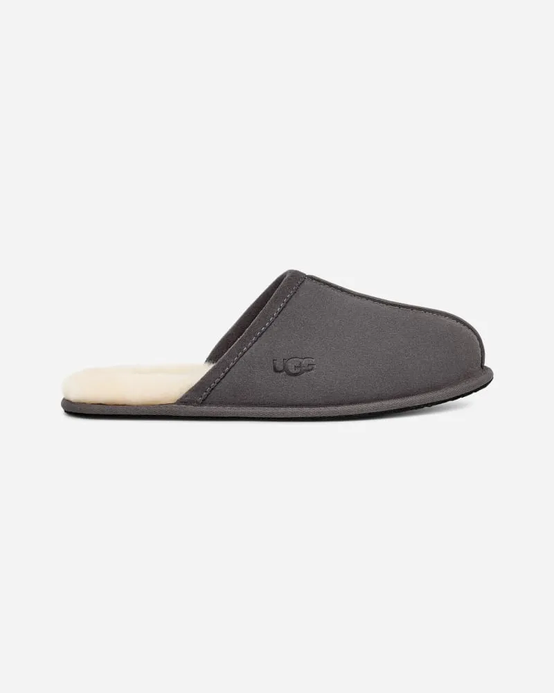 UGG Scuff Hausschuh für Herren | UGG® EU in Grey, Größe Veloursleder Dark