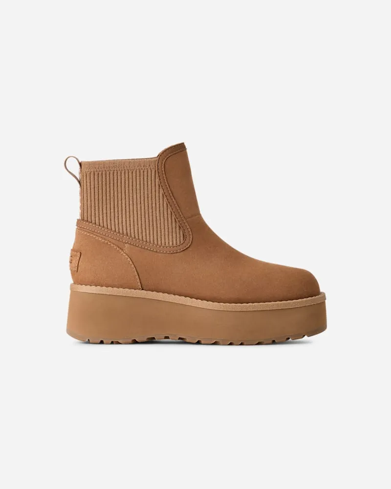 UGG Cityfunc Chelsea-Boot für Damen in Brown, Größe Veloursleder Chestnut