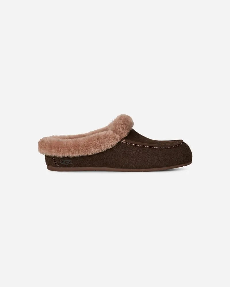 UGG Ansley Mule Slipper für Damen in Dusted Cocoa, Größe Veloursleder Dusted