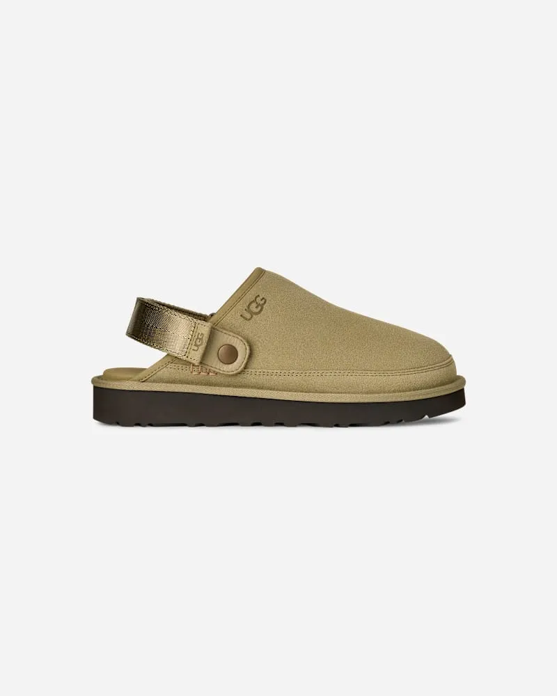 UGG Goldencoast Clog II für Herren in Muted Brass/Magnolia Leaf, Größe Veloursleder Muted