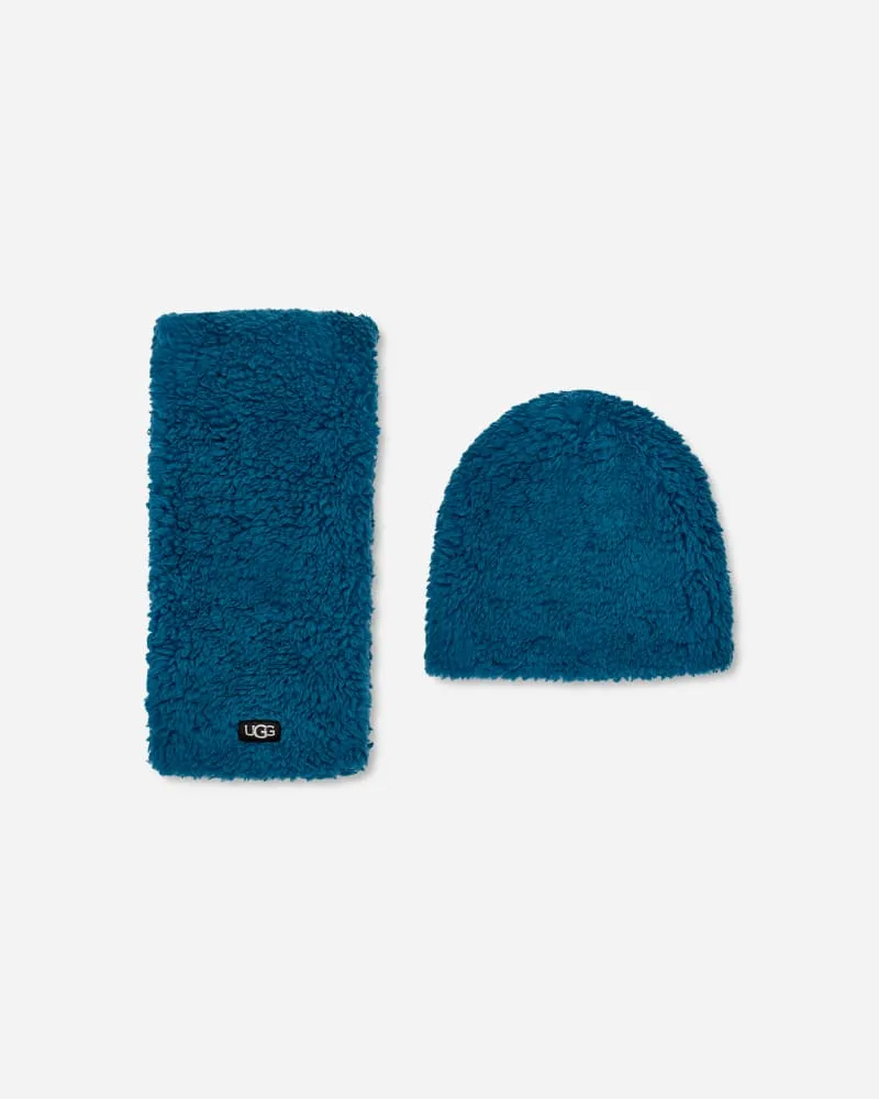 UGG Set aus Sherpa-Beanie und Schal für Kinder in Bspp, Größe Bspp