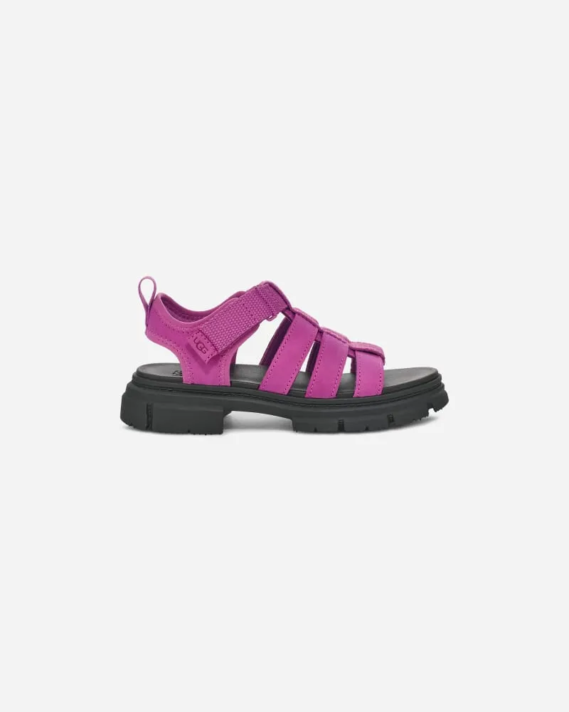 UGG Ashton Multistrap Sandale für Kinder | UGG® EU in Mangosteen, Größe Nubukleder/Textil/Recycled Materials Mangosteen