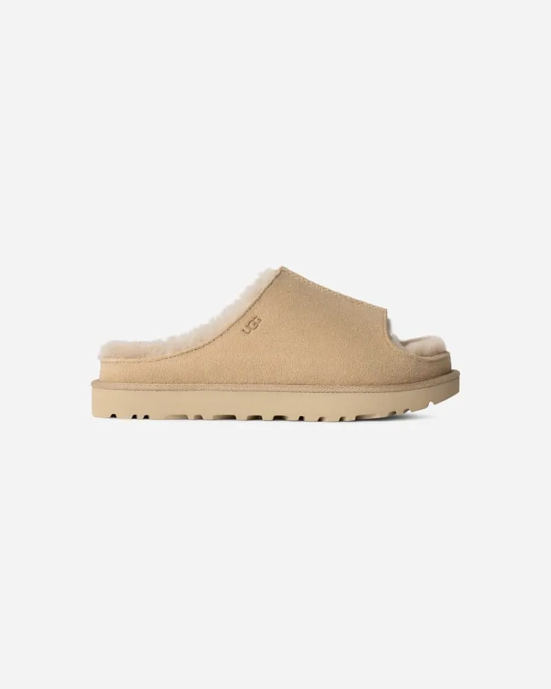 UGG Greenport Slide für Damen | UGG® EU in Beige, Größe Veloursleder Sand