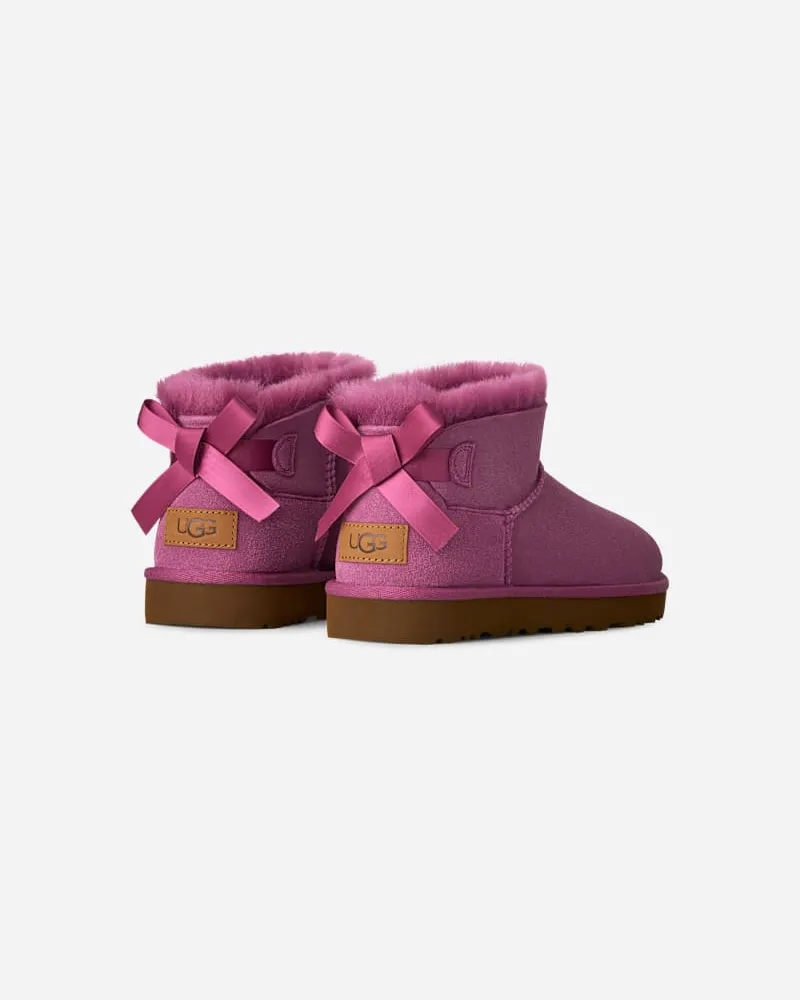 UGG Ultra Mini Bailey Bow Boot für Damen in Dark Winterberry, Größe Dark