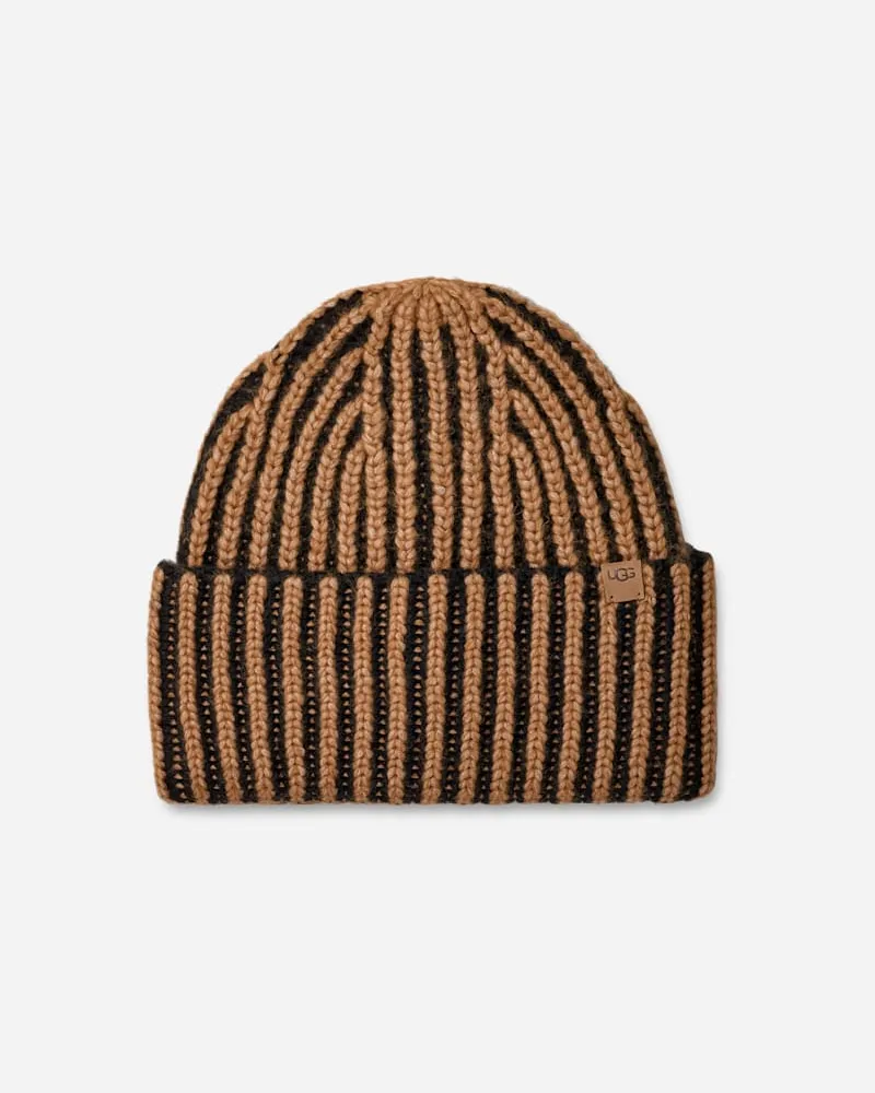 UGG Dicke geflochtene Beanie für Damen in Black, Größe Acrylmischung Black
