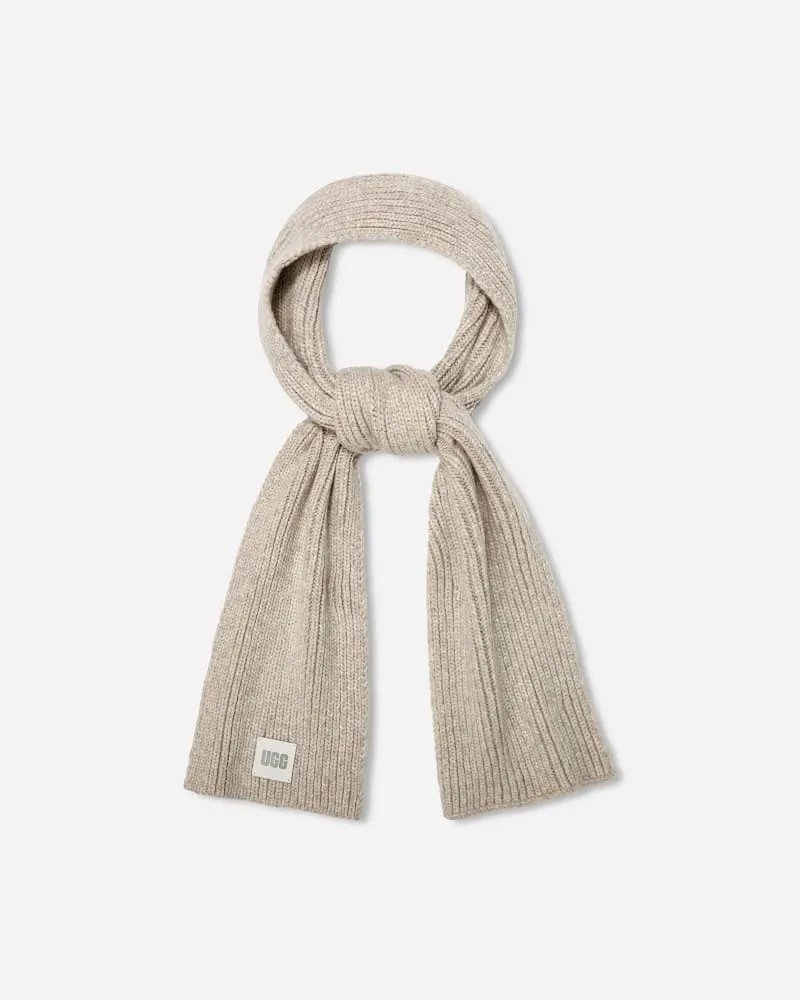 UGG Grober Rippstrickschal für Damen in Light Grey, Größe Light