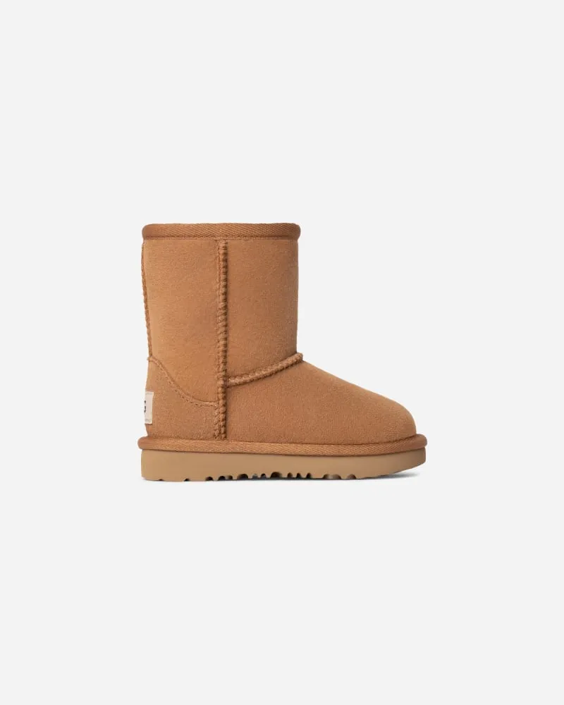 UGG Classic Short II Boot für Kinder | UGG® EU in Brown, Größe 25, Twinface Chestnut