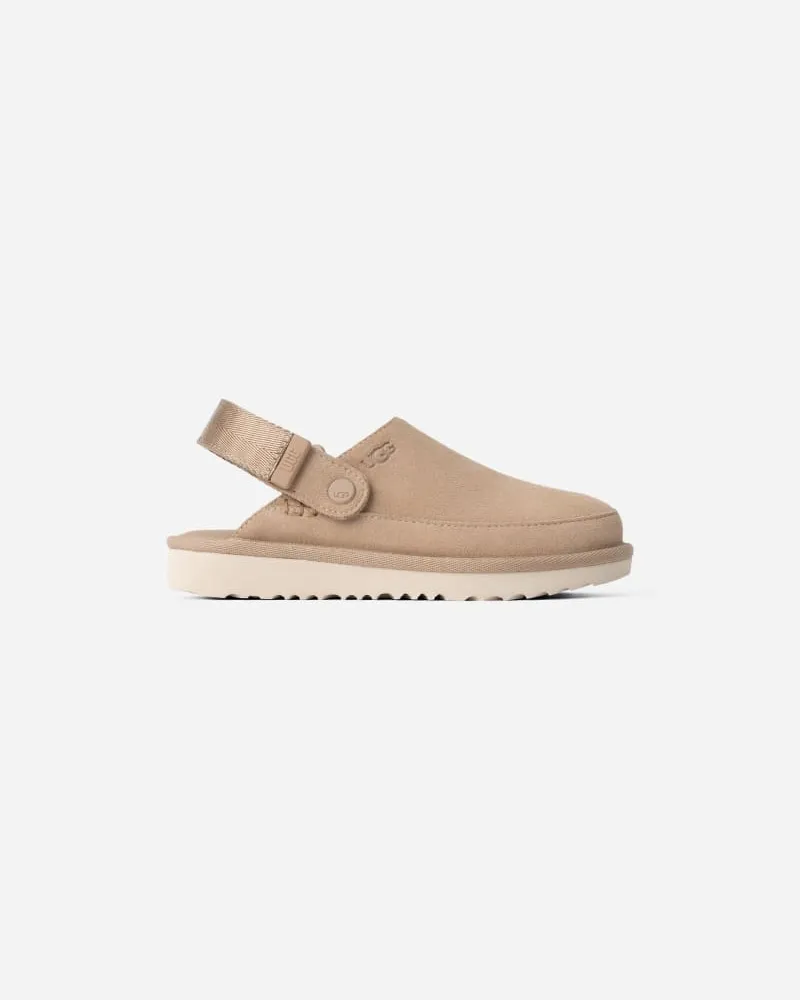 UGG Goldenstar Clog für Kinder | UGG® EU in Beige, Größe Veloursleder Sand