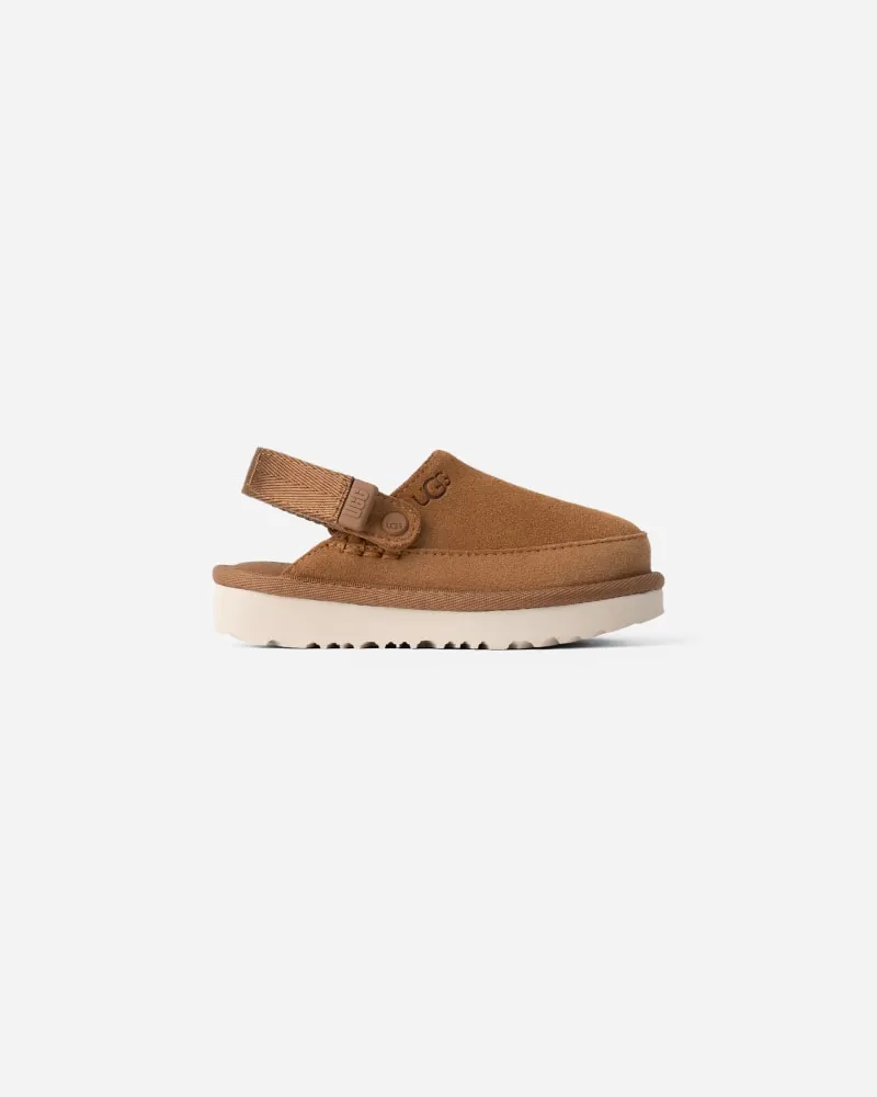 UGG Goldenstar Clog für Kinder | UGG® EU in Brown, Größe Veloursleder Chestnut