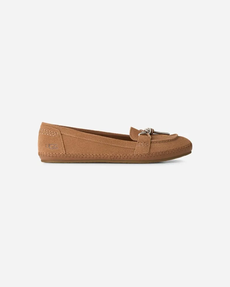 UGG Mariam Ballerina für Damen in Brown, Größe Wildleder Chestnut