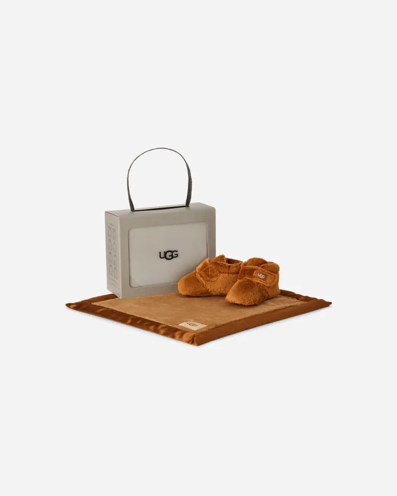 UGG Bixbee Babyschuh und Lovey Decke für Kinder | UGG® EU in Brown, Größe Fleece Chestnut