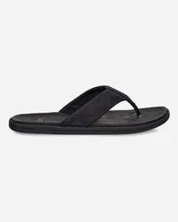 UGG Seaside Flip-Flops aus Leder Black