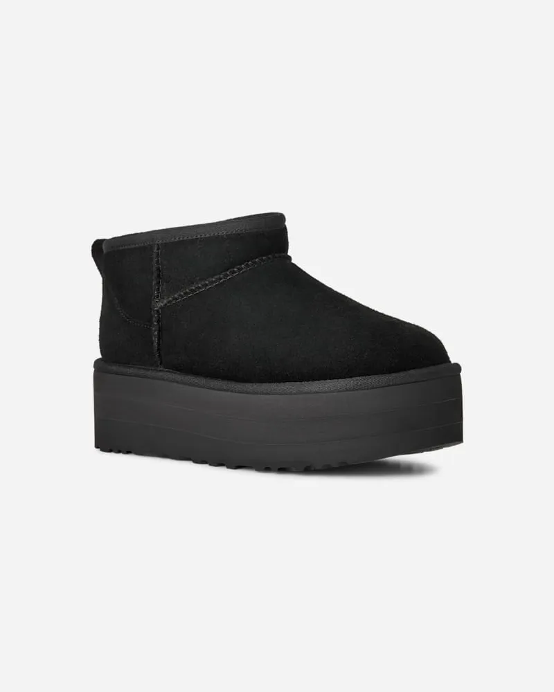 UGG Classic Ultra Mini Plateau-Boot für Damen | UGG® EU in Black, Größe Wildleder Black