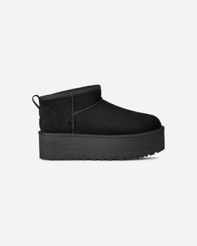 UGG Classic Ultra Mini Plateau-Boot für Damen | UGG® EU in Black, Größe Wildleder Black