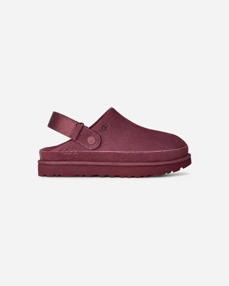 UGG Goldenstar Clog für Damen | UGG® EU in Burnt Magenta, Größe Veloursleder Burnt