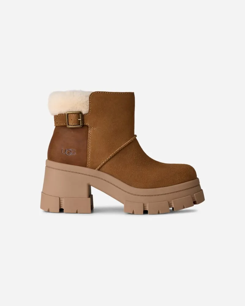 UGG Brooklyn Buckle Boot für Damen in Brown, Größe Leder Chestnut