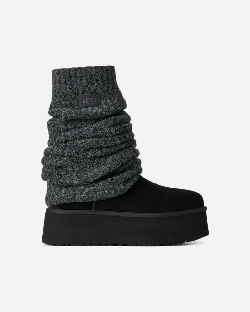 UGG Classic Mini Dipper Legwarmer für Damen | UGG® EU in Black, Größe Strick Black