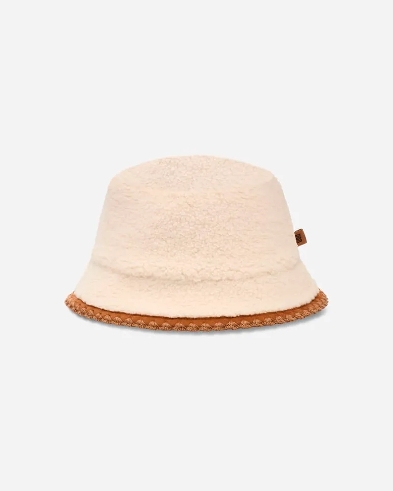 UGG Hut aus ®fluff mit Muschelrand für Damen in Nimbus, Größe Fleece Nimbus