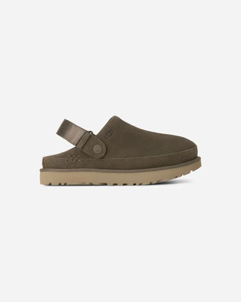 UGG Goldenstar Clog für Damen in Dense Smoke, Größe Wildleder Dense