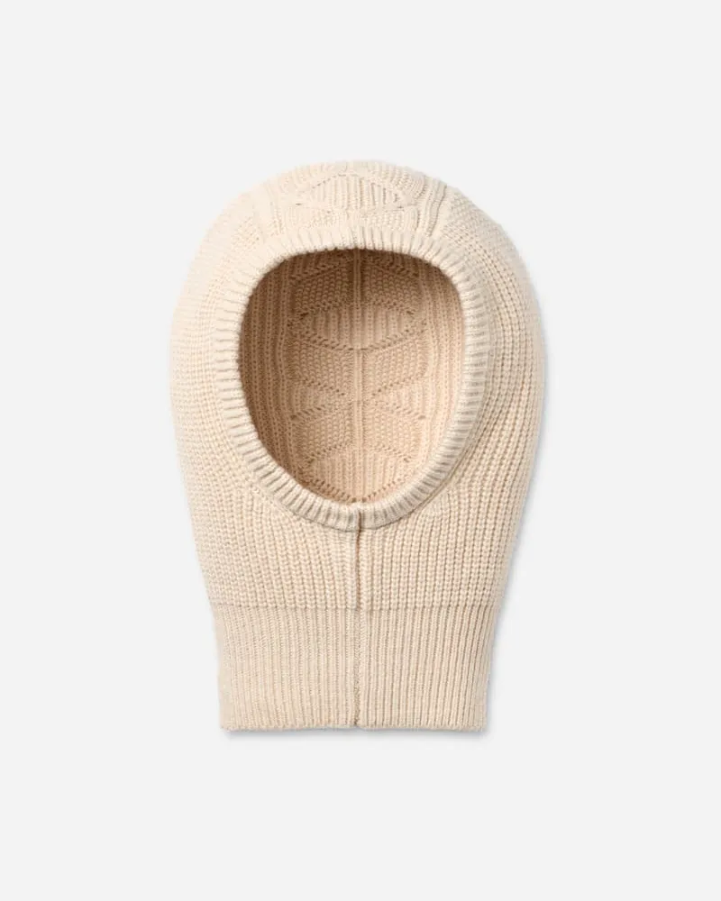 UGG Balaclava mit Zopfmuster für Damen in Cream, Größe Nylon Cream