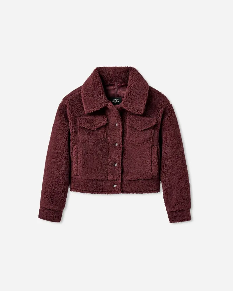 UGG Frankie Truckerjacke in kurzer Länge für Damen in Red, Größe Wild