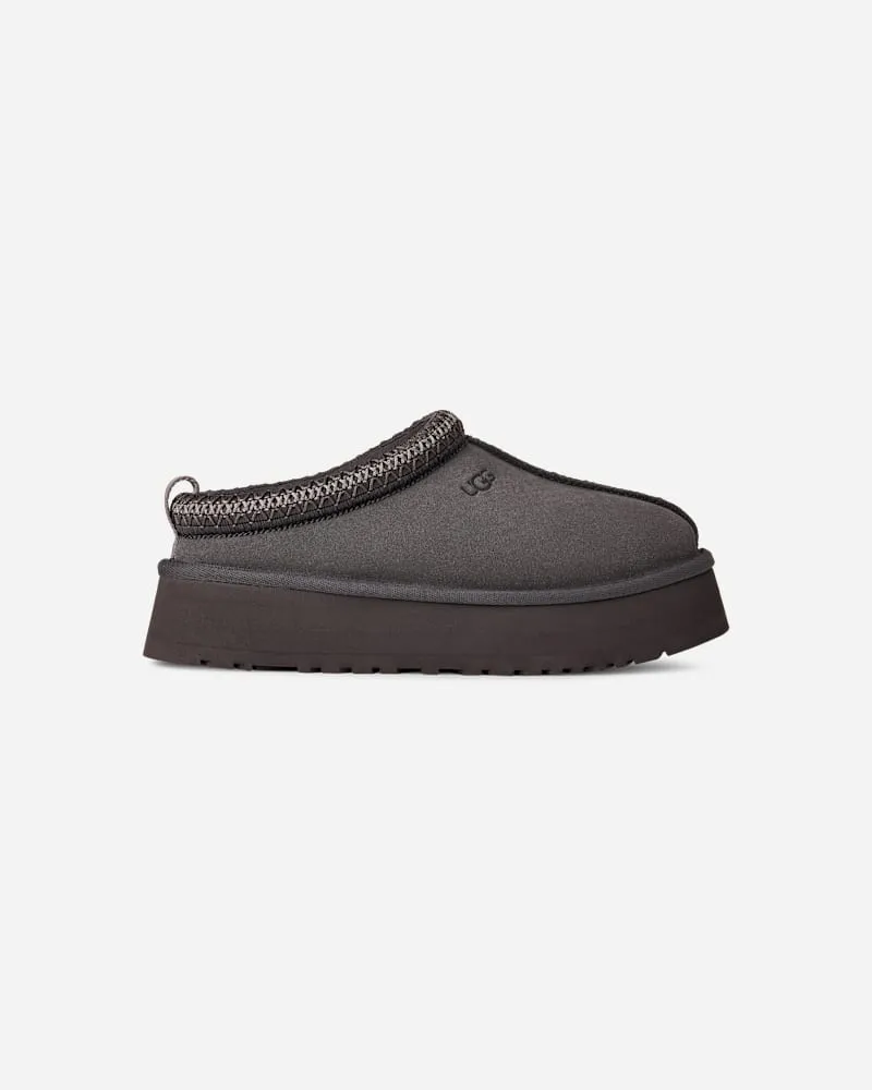UGG Tazz II für Damen | Lammfell-Slipper auf in Grey, Größe Veloursleder Obsidian