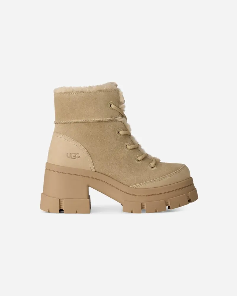 UGG Brooklyn Lace Up WP Boot für Damen in Brown, Größe Mustard