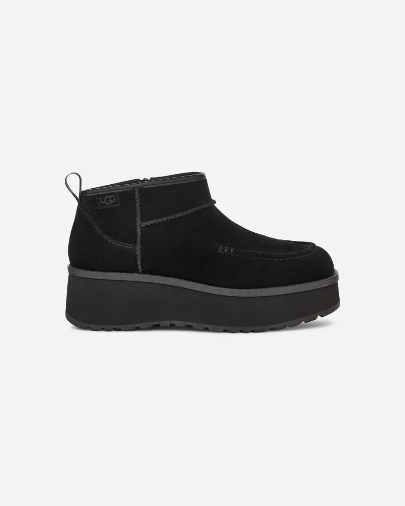 UGG Cityfunc Ultra Mini Boot für Damen in Black, Größe Veloursleder Black