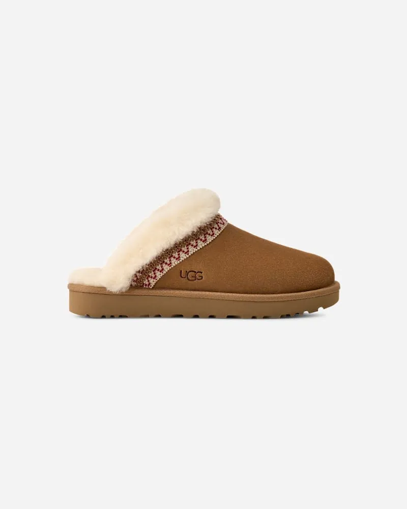 UGG Slippette Taslyn Slipper für Damen in Brown, Größe Veloursleder Chestnut