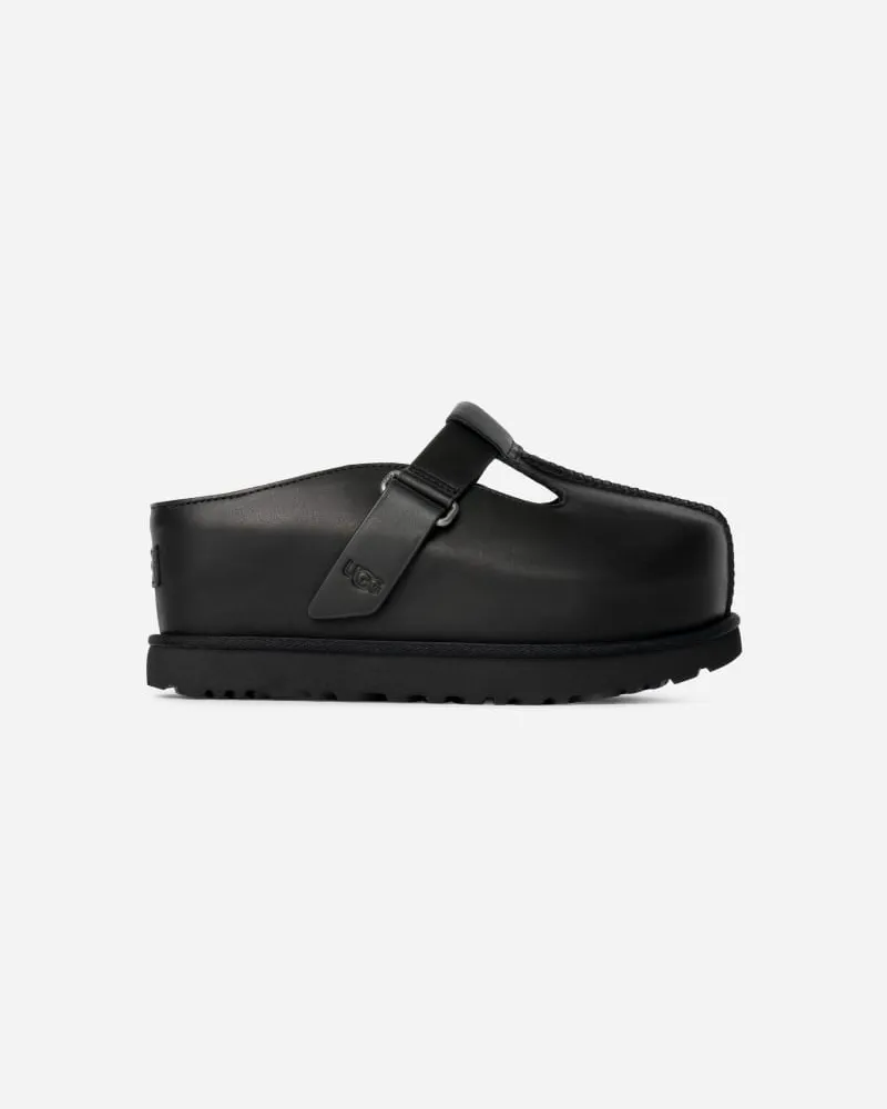 UGG Goldenstar Hi Clog für Damen in Black, Größe Leder Black
