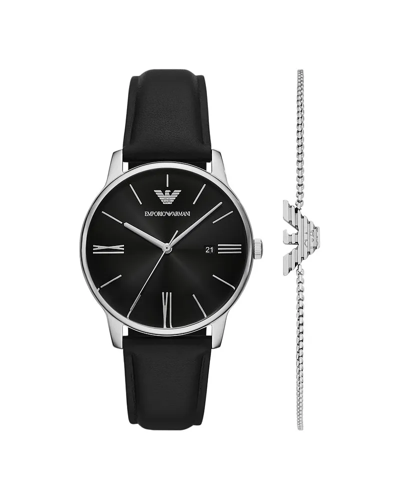 Emporio Armani Uhren-Set Silber