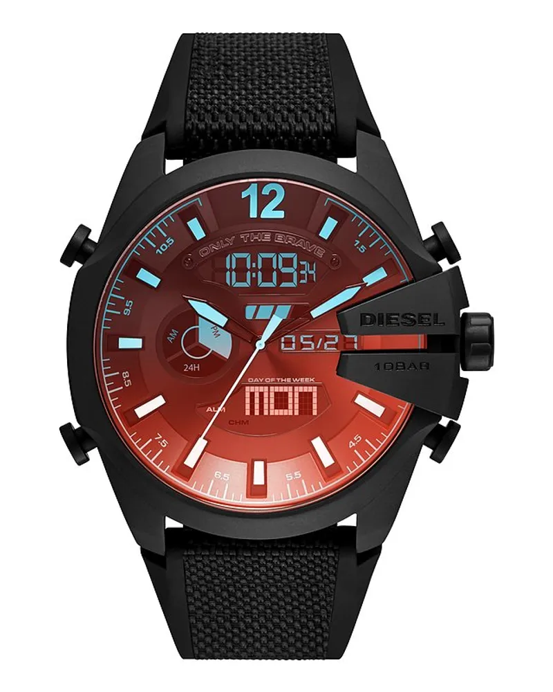 Diesel Chronograph Mega Chief Schwarz