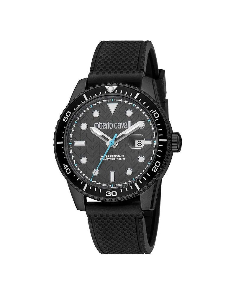 Roberto Cavalli Herrenuhr Uomo Trend II Schwarz