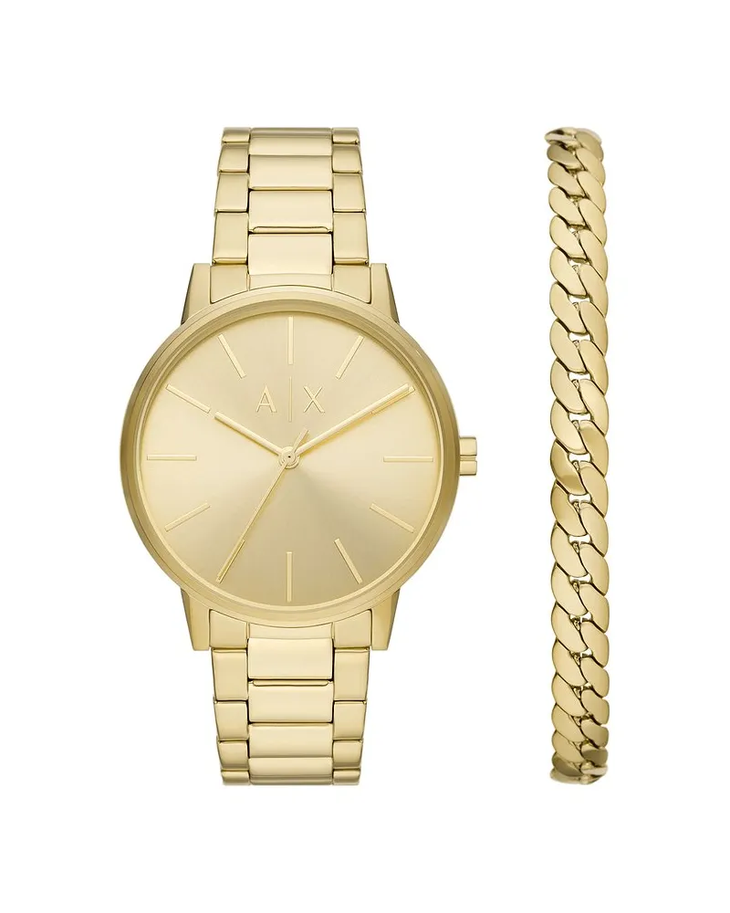 Armani Exchange Uhren-Set Gold