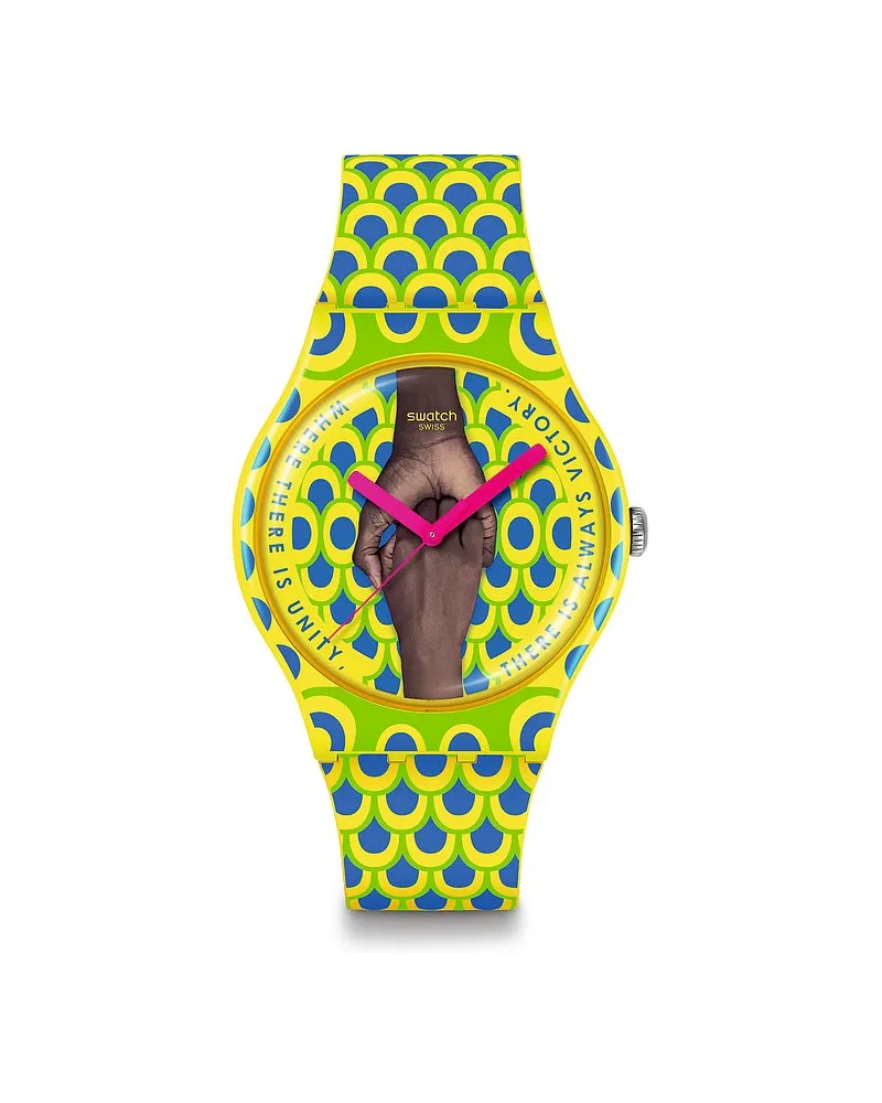 Swatch Unisexuhr 2411 SWATCH BREAK FREE Gelb