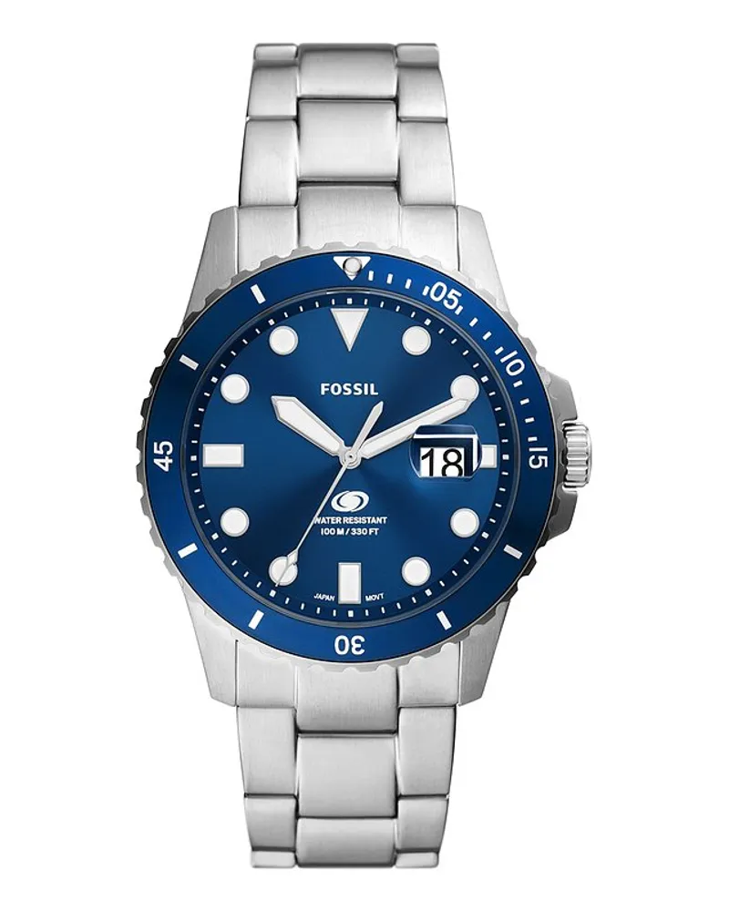 Fossil Herrenuhr FOSSIL BLUE DIVE Silber