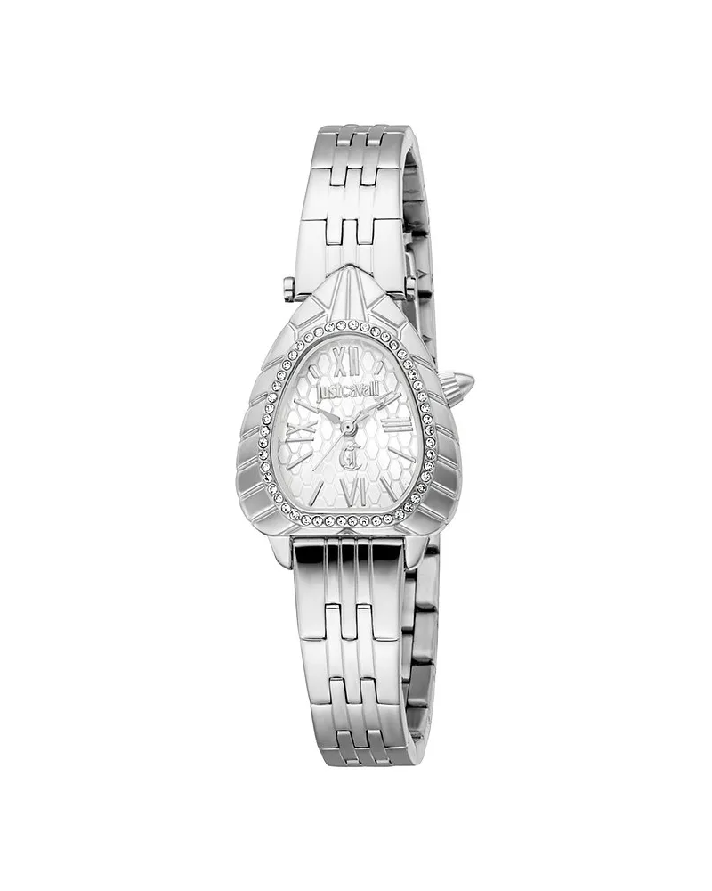 Just Cavalli Damenuhr Animalier Silber